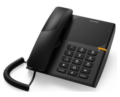 Alcatel T28 CE Analog Corded Phone - Black 
