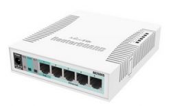 MikroTik CSS106-5G-1S  5x Gigabit Ethernet Smart Switch, SFP cage, plastic case, SwOS 