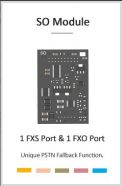Yeastar SO Module  1 FXO Port and 1 FXS port to the PBX units 