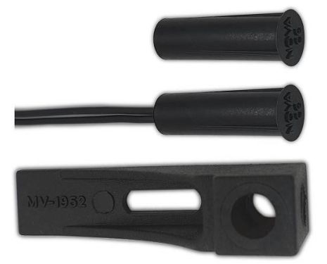 MVN-1952R Black NC Αόρατη μαγνητική επαφή NOVA για όλα τα συστήματα ασφαλείας της αγοράς
