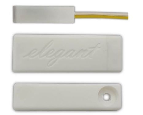 ELEGANT 2019 White Smart 4,7KΩΑόρατη αντικεραυνική μαγνητική επαφή NOVA για όλα τα συστήματα ασφαλείας