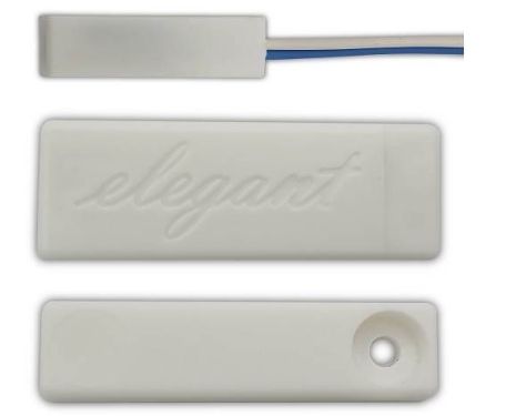 ELEGANT 2019 White Smart με 6,8ΚΩ Αόρατη αντικεραυνική μαγνητική επαφή NOVA για όλα τα συστήματα ασφαλείας