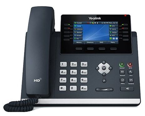 Yealink SIP-T46U  επαγγελματικό IP phone, που υποστηρίζει έως δεκαέξι λογαριασμούς SIP και HD Voice