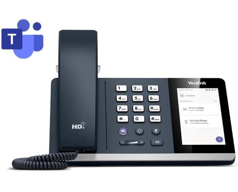 Yealink MP50 Teams Edition επαγγελματικό IP phone τεχνολογίας HD Voice, που ενσωματώνει ένα ειδικά σχεδιασμένο interface για τη λειτουργία του με Microsoft Teams