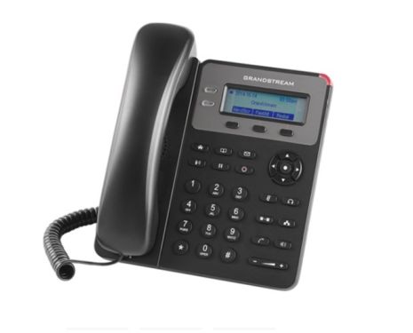Grandstream GXP-1610  Διαθέτει οθόνη LCD 132x48 pixels και δύο θύρες 10/100 Mbps.