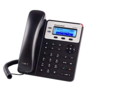 Grandstream GXP-1620 υποστηρίζει δύο λογαριασμούς SIP και HD audio. Διαθέτει οθόνη LCD 132x48 pixels και δύο θύρες 10/100 Mbps.