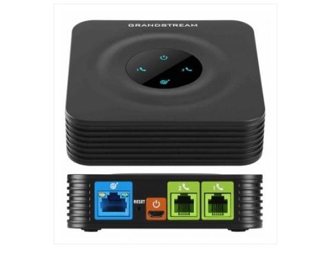 Grandstream HT-802 VoIP SIP ATA with 2 x FXS, 1 x WAN
