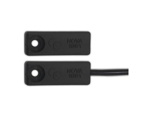 MV-1981 Black NC. Αόρατη μαγνητική επαφή για ανοιγόμενα κουφώματα αλουμινίου, συνθετικών και ξύλου. 