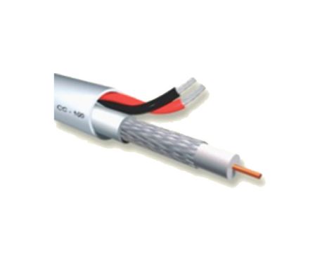 CC-100 Καλώδιο ισοδύναμο RG-59 με ένα mini coax + 2 X 0,50mm. (κουλούρα 100 μέτρων)