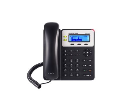 Grandstream GXP1625 IP Phone Διαθέτει οθόνη LCD 132x48 pixels και δύο θύρες 10/100 Mbps με ενσωματωμένο PoE.