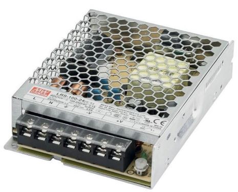 LRS-100-24 ΤΡΟΦΟΔΟΤΙΚΟ MEANWELL OPEN FRAME 24V DC 4,5A 