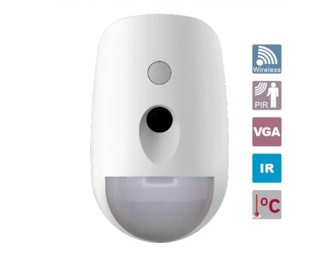 HIKVISION DS-PDPC12P-EG2-WE Αµφίδροµος ασύρµατος  ανιχνευτής κίνησης  (PIR) µε ενσωµατωµένη κάµερα day/night, 