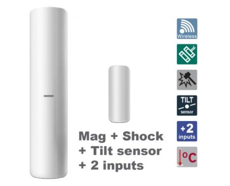 HIKVISION DS-PDMCK-EG2-WE ασύρματη μαγνητική επαφή, αισθητήριο δονήσεων, ανιχνευτής κλίσης (ως 25ο) 