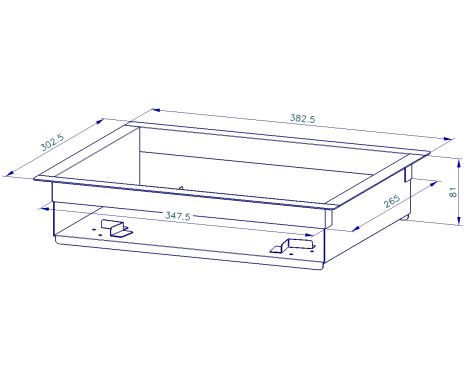 ELZAB Vega 2 6/15KG με καλάθι εγκατάστασης για την συγχώνευση του ζυγού στον πάγκο.