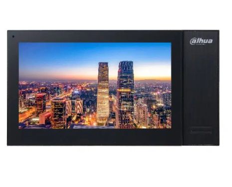 DH-VTH2421FB-P IP Indoor Monitor (Black)  7″ TFT Capacitive touch screen, 1024 x 600 · Embedded 8GB SD card 