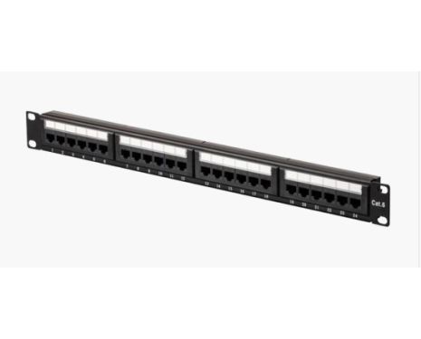  Patch Panel 24Port Cat6 Patch Panel Cat6 UTP 24 port, 19 inch 1U