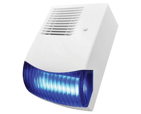 BS3 Εξωτερική σειρήνα 124dB με μπλέ φλας