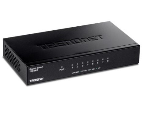 TRENDnet TEG-S83  8-Port Gigabit Switch with metal case 