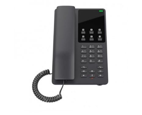 Grandstream GHP621 Compact Hotel IP Deskphone - Black 