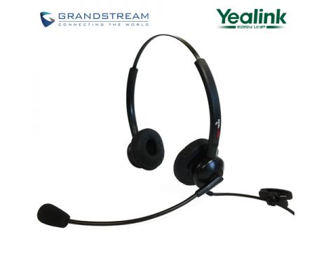Supervoice SVC102 Call Center Headset DUAL with QD to RJ9 Connecting Cord