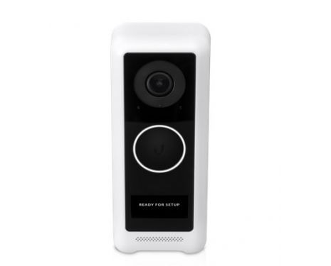 Ubiquiti UVC-G4-DoorBell Wi-Fi video doorbell with a built-in display and real-time two-way audio communication.